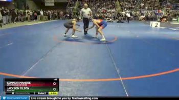 145 lbs Champ. Round 1 - Jackson Olson, Mandan vs Connor Manske, West Fargo Sheyenne