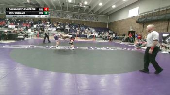 190 lbs 1st Place Match - Joel Williams, Glenrock vs Connor Rothenberger, Rawlins