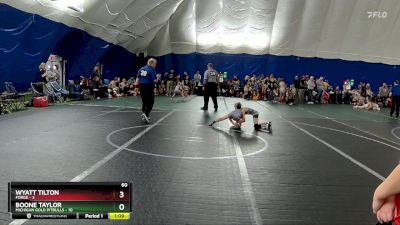 60 lbs Finals (2 Team) - Boone Taylor, Michigan Gold Pitbulls vs Wyatt Tilton, FORGE