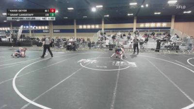 132 lbs Quarterfinal - Kaige Geyer, No Team vs Grant Langstaff, Livermore Elite WC