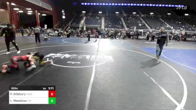 90 lbs Final - Payson Attebury, Team Grand Valley Elite vs Landon Meadows, Top Notch