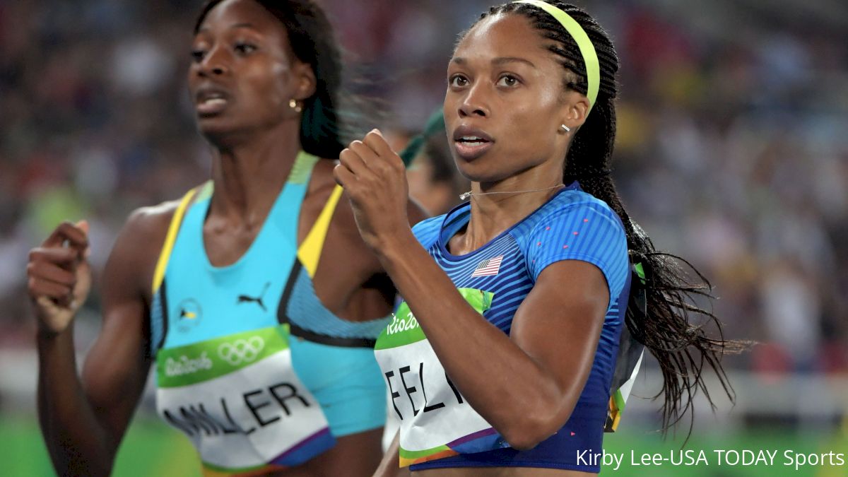 Allyson Felix Leads Three Americans into 400m Final