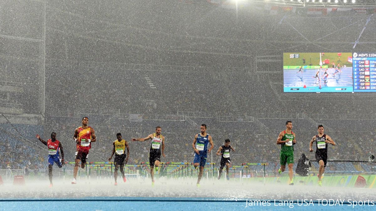 Competition Suspended at Olympic Stadium Due to Heavy Rain