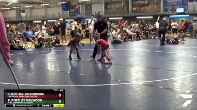 55 lbs Round 2 - Charleigh Richardson, The Storm Wrestling Center vs Turner (Tejas) Wood, Apex Grappling Academy