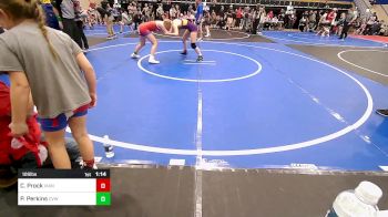 126 lbs Semifinal - Carissa Prock, Vian Wrestling Club vs Piper Perkins, Caney Valley Wrestling