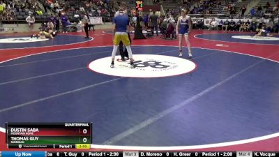 5A 113 lbs Quarterfinal - Dustin Saba, Mountain Home vs Thomas Guy, Sheridan