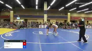 55 kg Consi Of 8 #2 - Angelina Doral, Legends Of Gold Las Vegas vs Kelsey Bilz, Indiana