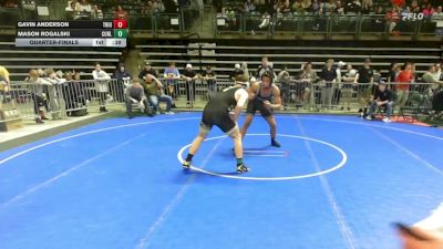 190 lbs Quarterfinal - Gavin Anderson, Triumph Trained vs Mason Rogalski, Cunliffes Corner