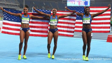 Rollins, Ali, Castlin Lead Historical U.S. Sweep of 100m Hurdles