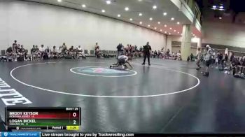 113 lbs Placement (16 Team) - Brody Keysor, Montana Sidney vs Logan Bickel, Cascade HS