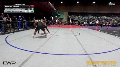 220 lbs Consi Of 8 #1 - Anthony Gibson, Lovelock Mustangs vs Dominic Martinez Castanon, Aloha