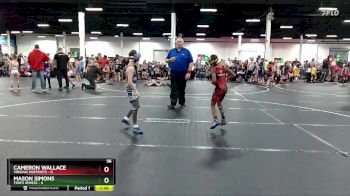 56 lbs Round 7 (8 Team) - Mason Simons, Terps Xpress vs Cameron Wallace, Virginia Partriots