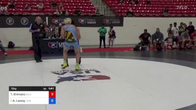 75 kg Cons 16 #2 - Tyler Shimano, Gold Rush Wrestling vs Ashton Lassig, Temecula Valley High School Wrestling