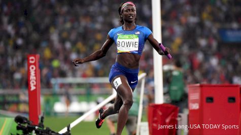 All The Americans Auto-Q To The Women's 100m Semis In Rainy Conditions