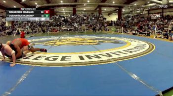 190 lbs Cons. Round 1 - Colton Blankenship, Churchill County vs Braudrick Coleman, Valley