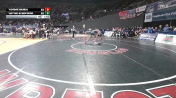 5A Boys 175 lbs Quarterfinal - Cordae Harris, West Albany Boys vs Arturo Echeverria, Hillsboro Boys