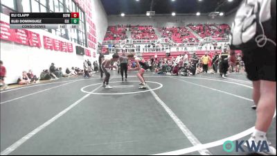 126-132 lbs Consolation - Eli Clapp, Bridge Creek Youth Wrestling vs Elei Dominguez, Elk City