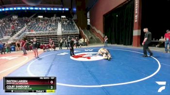 157 lbs Semifinal - Colby Sandusky, Torrington Wrestling Club vs Payton Larsen, Riverton USA Wrestling