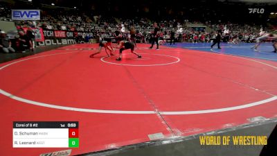 83 lbs Consi Of 8 #2 - Dominic Schuman, Mat Assassins vs Ryker Leonard, Westshore Wrestling Club