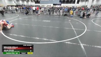 114 lbs Cons. Round 4 - Benjamin Spalla, B.A.M. Training Center vs Devin Ehler, Storm Youth Wrestling Club