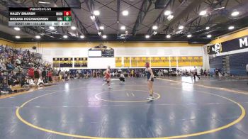 130 lbs Quarterfinal - Haley Smarsh, Moon vs Breana Kochanowski, Shaler Area