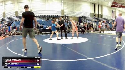 136 lbs Round 2 - Hallie Winslow, OH vs Kiera Depinet, OH