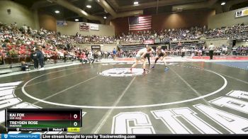 2A 144 lbs Champ. Round 1 - Treyden Rose, Parowan vs Kai Fox, San Juan