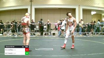 144 lbs Consi Of 64 #1 - Mason Arafiles, Grindhouse WC vs William French, Puma