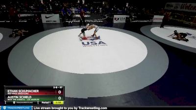 97 lbs Champ. Round 2 - Ethan Schumacher, Red Wave Wrestling vs Austin Schield, Beat The Streets - Los Angeles