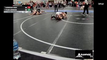 90 lbs Cons. Round 3 - Tyler Johnson, Lakin Wrestling Club vs Christian West, Maize