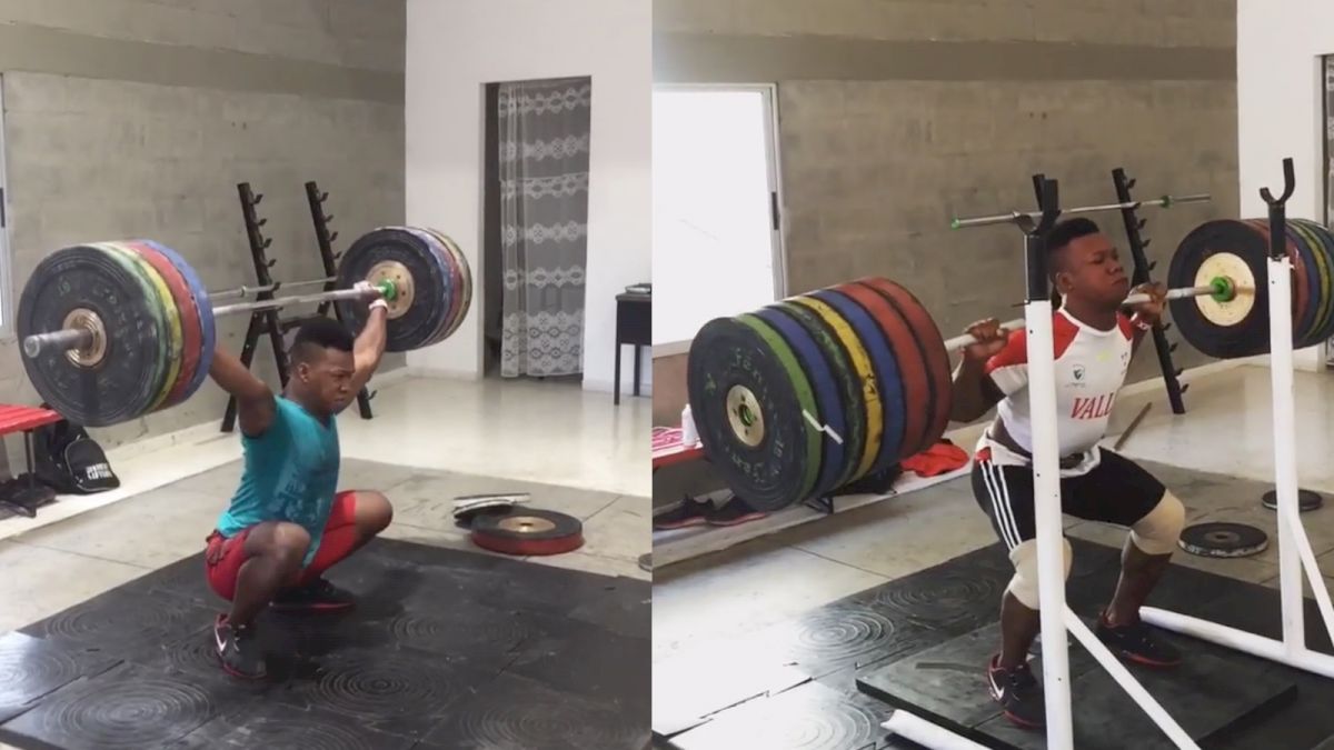 17-Year-Old Jeison Lopez (M77, COL) Snatches 160kg