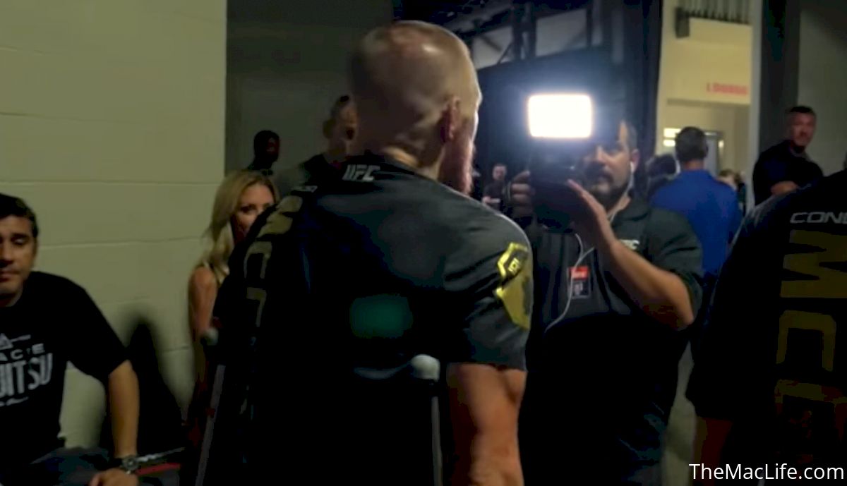 UFC 202 Video: Conor McGregor on Crutches After Nate Diaz Rematch