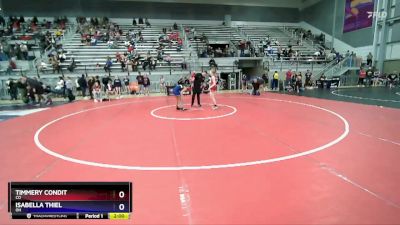 39 lbs Quarterfinal - Timmery Condit, CO vs Isabella Thiel, OH