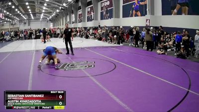 150 lbs Quarterfinal - Sebastian Santibanez, 4oz Wrestling vs Austin Ayarzagoitia, Gracie Barra Westchase Wrestling Club