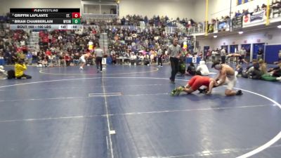 160 lbs 3rd Place - Griffin LaPlante, St. Francis-NY vs Brian Chamberlain, Wyoming Seminary