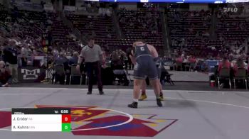 285 lbs Cons Round 2 - Jack Crider, Kiski Area vs Avery Kuhns, Chambersburg