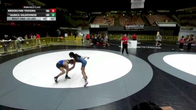 81 lbs 5th Place Match - Danica Valdovinos, Legacy Wrestling Center vs Brooklynn Teixeira, Turlock Wrestling Club