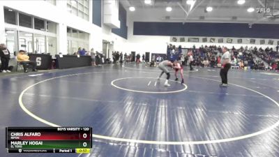 120 lbs Cons. Round 2 - Marley Hogai, El Toro vs Chris Alfaro, Ripon