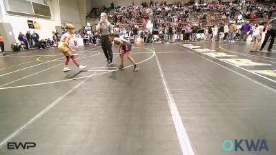 76 lbs Consi Of 8 #2 - Kayson Diggs, HURRICANE WRESTLING ACADEMY vs Brecham Nelson, Team Tulsa Wrestling Club