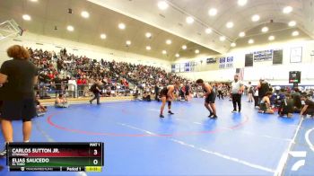 215 lbs Champ. Round 1 - Elias Saucedo, El Toro vs Carlos Sutton Jr., Etiwanda