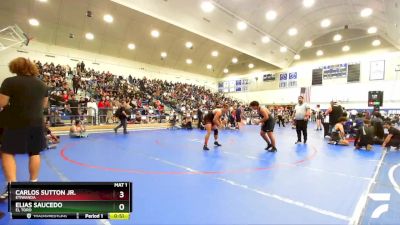 215 lbs Champ. Round 1 - Elias Saucedo, El Toro vs Carlos Sutton Jr., Etiwanda