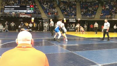 175 lbs Round Of 32 - Paxton Simonson, Plum vs Bryce Hart, Crawford Central