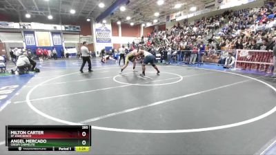 285 lbs Champ. Round 1 - Angel Mercado, Crespi Carmelite vs Milton Carter, St John Bosco