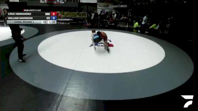108 lbs Cons. Round 1 - Cruz Hernandez, Savage House Wrestling Club vs William Davidson, Origin Training Center