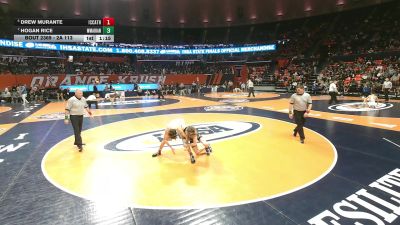 2A 113 lbs 3rd Place Match - Hogan Rice, Woodstock (Marian) vs Drew Murante, Elmhurst (IC Catholic)
