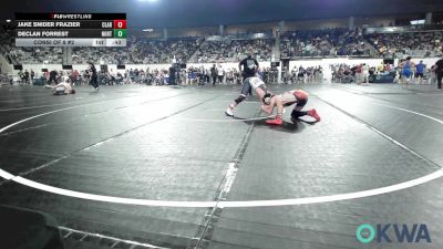 132 lbs Consi Of 8 #2 - Jake Snider Frazier, Claremore Wrestling Club vs Declan Forrest, Northeast Take Down Club