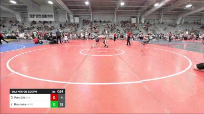 126 lbs Rr Rnd 3 - Dominic Kemble, Ohio Titan Blue vs Zac Rasnake, Noke Wrestling RTC