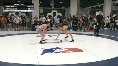 57 kg Cons. Rd Of 64 - Zane Donley, Beaver Wrestling Club vs Logan Hansen, Simi Valley Vandals