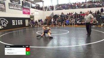 106 lbs Semifinal - Aaron Seidel, Northern Lebanon vs Luke Magnani, Boiling Springs