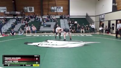 165 lbs Quarterfinal - Michael Ager, Southwestern Oregon Community College vs Travis Waldner, North Idaho College